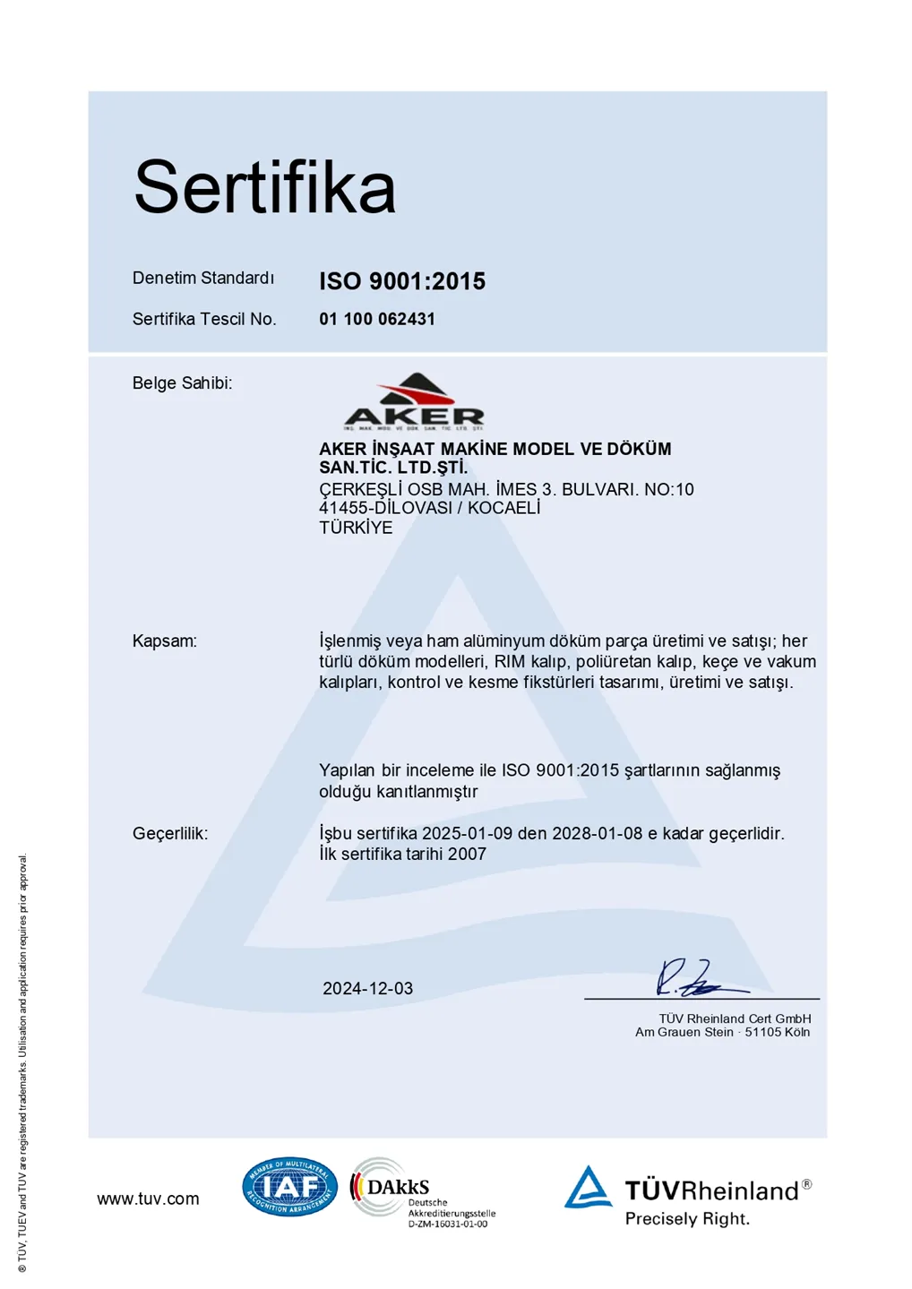 KALİTE BELGEMİZ